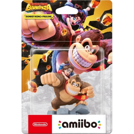 NINTENDO Figurine Amiibo Bananza Donkey Kong et Pauline
