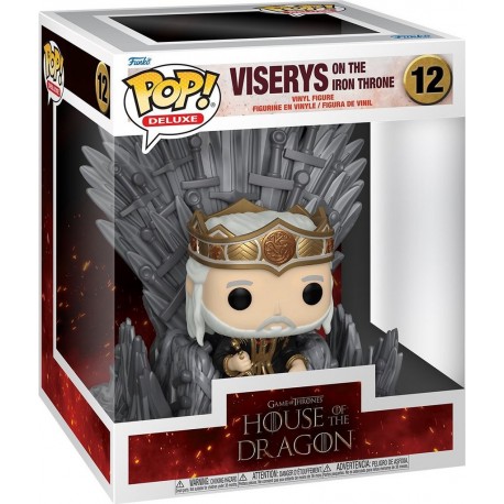 FUNKO Figurine POP! House of the Dragon Viserys sur Le Trône de Fer N° 12