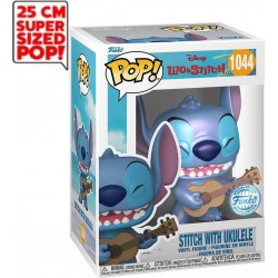 FUNKO Figurine POP! Jumbo Lilo & Stitch Stitch avec ukulele N° 1419