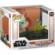 FUNKO Figurine POP! Star Wars The Mandalorian Grogu et grenouille N° 721