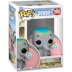 FUNKO Figurine POP! Dumbo Dumbo avec son drapeau N° 1535