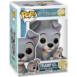 FUNKO Figurine POP! La Belle et le Clochard Clochard avec chiot N° 1554