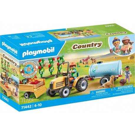 PLAYMOBIL 71442 Fermier avec tracteur et citerne Country