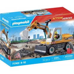 PLAYMOBIL 71749 Pelleteuse mécanique Action Heroes