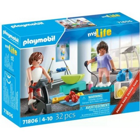 PLAYMOBIL 71806 sportifs avec matériel de fitness 32 pièces
