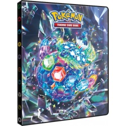 ASMODEE Cahier range-cartes Pokémon Eclat et Violet Couronne Stellaire 80 cartes