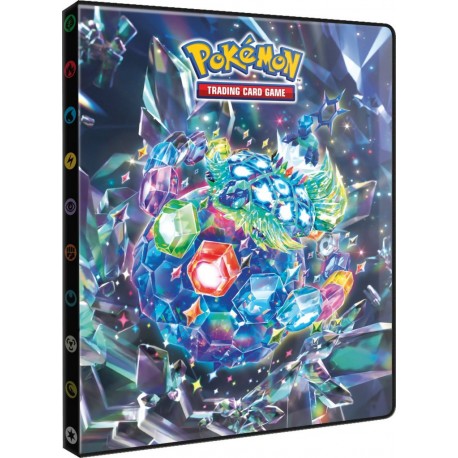 ASMODEE Cahier range-cartes Pokémon Eclat et Violet Couronne Stellaire 80 cartes
