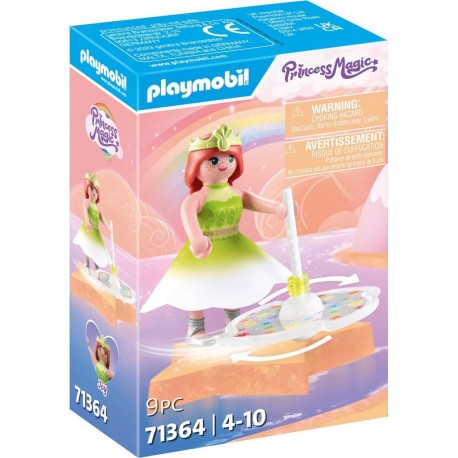 PLAYMOBIL Jeux d'imitation Princesse et toupie arc-en-ciel