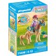 PLAYMOBIL Jeux d'imitation Enfant avec poneys