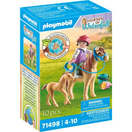 PLAYMOBIL Jeux d'imitation Enfant avec poneys