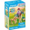 PLAYMOBIL Jeux d'imitation Enfant avec poneys