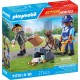 PLAYMOBIL Policier Chien de Recherche et Voleur