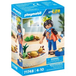 PLAYMOBIL Famille de tortues dans un terrarium