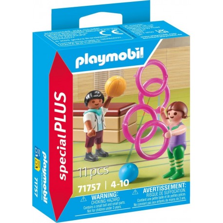 PLAYMOBIL Duo d'enfants avec matériel gymnastique