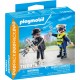 PLAYMOBIL Policier et bandit avec accessoires