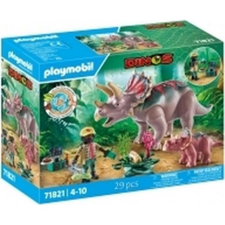 PLAYMOBIL 71821 Playmobil Triceraptops avec bebe explorateur 29 piéces