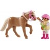 PLAYMOBIL Duo fillette avec son poney