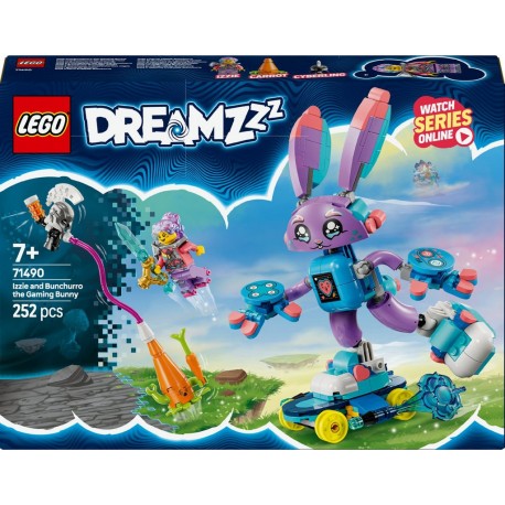 LEGO 71490 DREAMZzz Izzie et Bunchurro le Lapin Gamer