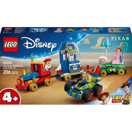 LEGO 43264 Disney Le Train en Fête et Voiture RC Toy Story