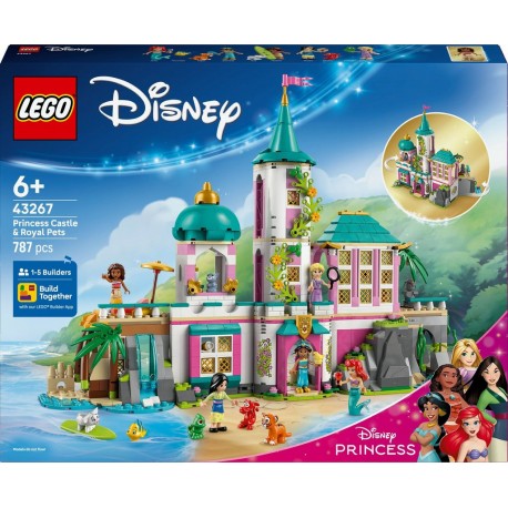 LEGO 43267 Disney Princess Le Château des Princesses et les Animaux Royaux