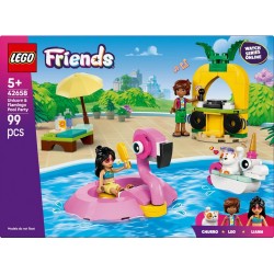 LEGO 42648 Fête dans la piscine avec les bouées licorne et flamant rose