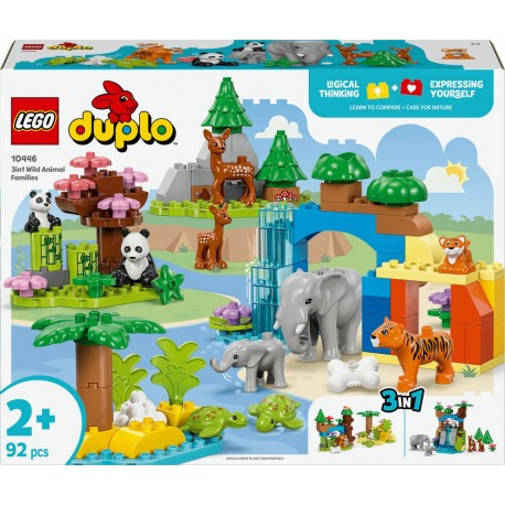 LEGO 3 Duplo Ma Ville Familles d'Animaux Sauvages -en-1 10446