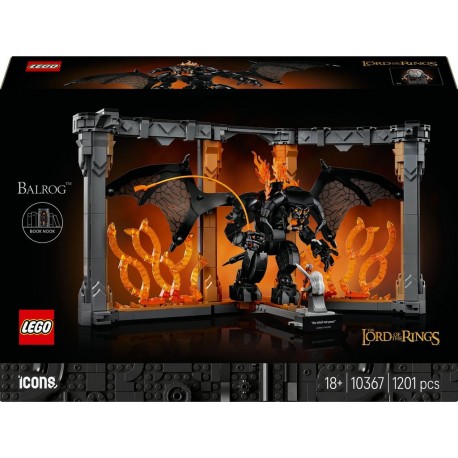 LEGO 10367 Icons Le Seigneur des Anneaux Book Nook du Balrog