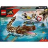 LEGO 76974 Jurassic World Le Bateau en Mission et le Mosasaure en Briques