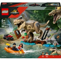 LEGO 76975 Jurassic World Le T. Rex et l'Évasion sur la Rivière,