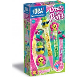 CLEMENTONI Crée tes stylos Tropical