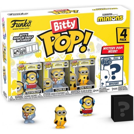 POP Pack 4 figurines Bitty ! Les Minions
