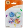 FERRY Lot de 4 balles rebondissantes
