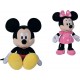 NICOTOY Peluche Mickey et Minnie 25cm