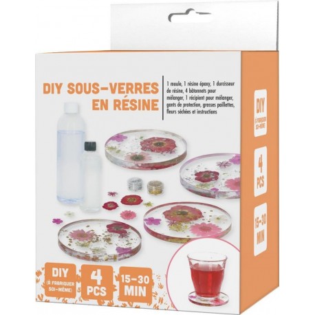 DIY Kit sous-verres en résine
