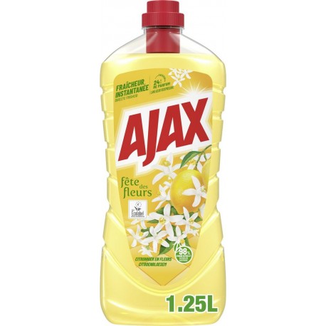 AJAX Nettoyant Ménager Fraîcheur Citron Ecolabel