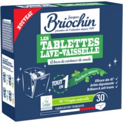 JACQUES BRIOCHIN Tablettes lave-vaisselle Parfum Menthe Ecocert