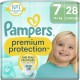 PAMPERS Couches Bébé Taille 8 15Kg+ Premium Protection pack de 28 couches bébé