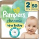 PAMPERS Couches Bébés Harmonie New Baby T2 4-8Kg 50 couches