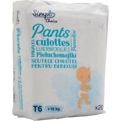 SIMPL Couches-Culottes Taille 6 16Kg+ 20 couches