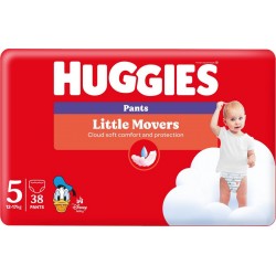 HUGGIES Couches-Culottes Taille 5 12-17Kg Disney Little Movers Pants pack de 38 coches culottes