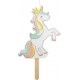 SCRAPCOOKING Grande Bougie Licorne 14,5 X 6,3 X 1 Cm