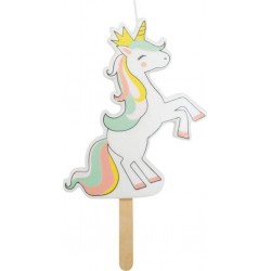 SCRAPCOOKING Grande Bougie Licorne 14,5 X 6,3 X 1 Cm