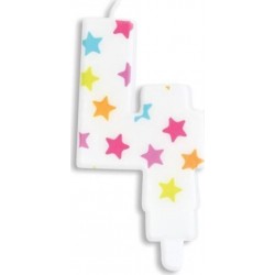 SCRAPCOOKING Bougie D'anniversaire Chiffre 4