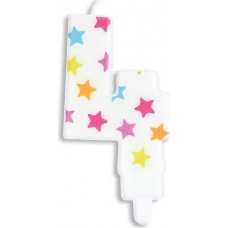 SCRAPCOOKING Bougie D'anniversaire Chiffre 4