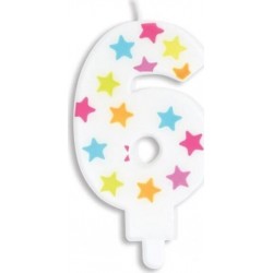 SCRAPCOOKING Bougie D'anniversaire Chiffre 6