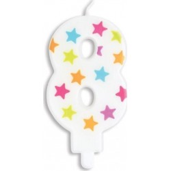 SCRAPCOOKING Bougie D'anniversaire Chiffre 8