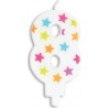 SCRAPCOOKING Bougie D'anniversaire Chiffre 8