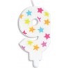 SCRAPCOOKING Bougie D'anniversaire Chiffre 9