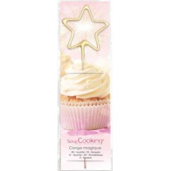 SCRAPCOOKING Bougie Magique 18,5 Cm Étoile