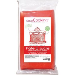SCRAPCOOKING Pâte À Sucre Rouge 250g